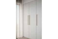 Poignée MANOR LONG EA640 L694 alu + zamac Laiton 